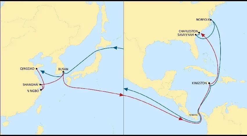 2M联盟宣布TP10和TP16航线取消部分靠港