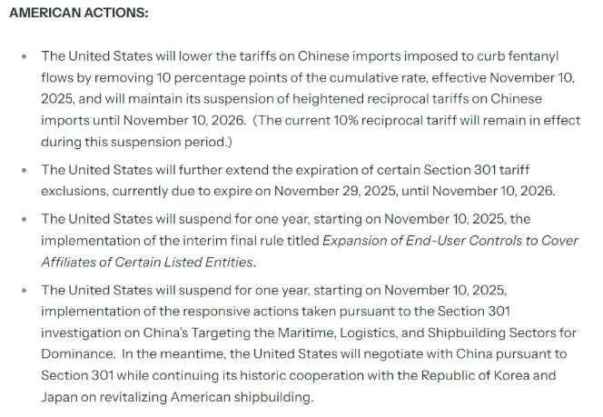 美国白宫提醒:11月10日后清关的柜子税率降